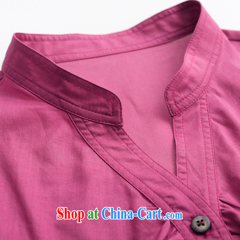 The Dkchenpin code female thick MM summer short-sleeved shirt Korean loose shirt, long T-shirt, blue 3 XL, DKCHENPiN, shopping on the Internet