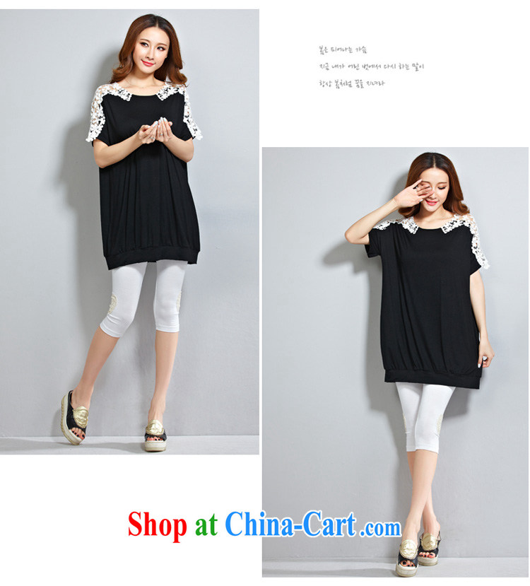 flower girl the Isabel 2015 Korean summer new lace Openwork lace stitching relaxed round-collar thick mm maximum code 200 jack T pension female D 1851 black large numbers, pictures, price, brand platters! Elections are good character, the national distribution, so why buy now enjoy more preferential! Health