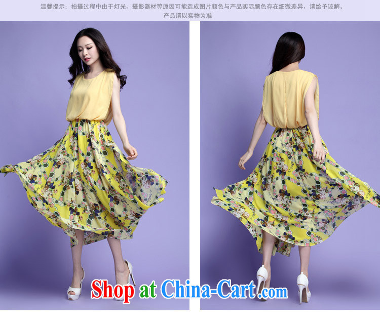 Loved fat people graphics thin large, female fat sister summer sleeveless bohemian floral snow woven double-yi long skirt 3715 blue 4 XL pictures, price, brand platters! Elections are good character, the national distribution, so why buy now enjoy more preferential! Health