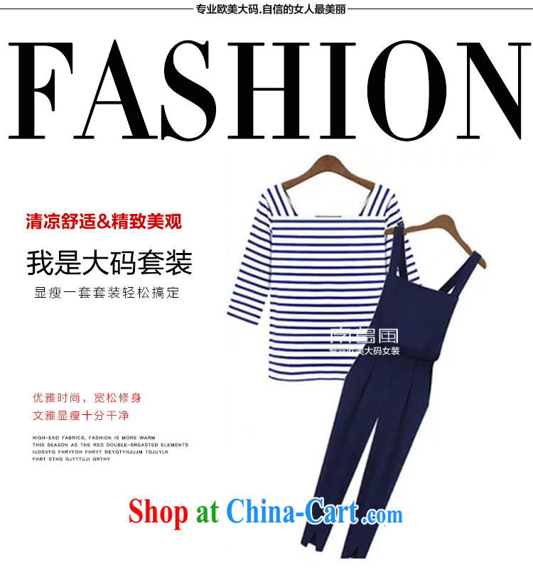 Kosovo, 2015, Europe and indeed the XL summer female new mm thick streaks T shirt + Graphics thin shoulder straps leisure suite 1543 blue XXL pictures, price, brand platters! Elections are good character, the national distribution, so why buy now enjoy more preferential! Health