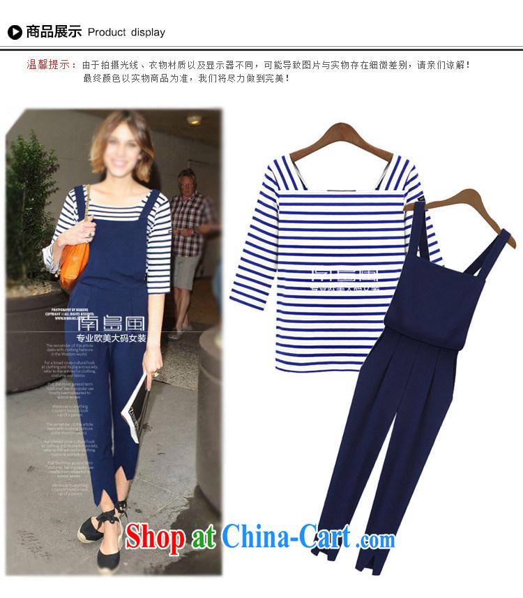 Kosovo, 2015, Europe and indeed the XL summer female new mm thick streaks T shirt + Graphics thin shoulder straps leisure suite 1543 blue XXL pictures, price, brand platters! Elections are good character, the national distribution, so why buy now enjoy more preferential! Health