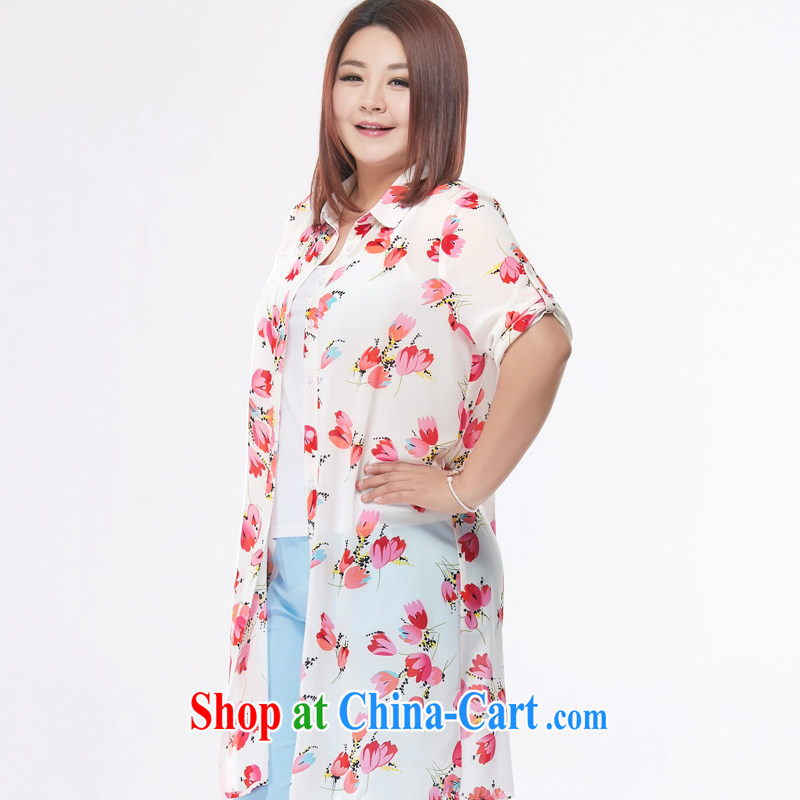 MsShe XL girls 2015 new Summer Snow stamp duty woven backing the shirt jacket long, pre-sale 4601 suit 4 XL - pre-sale on 30 June to arrive, and the Shan poetry, Yee (MSSHE), and shopping on the Internet