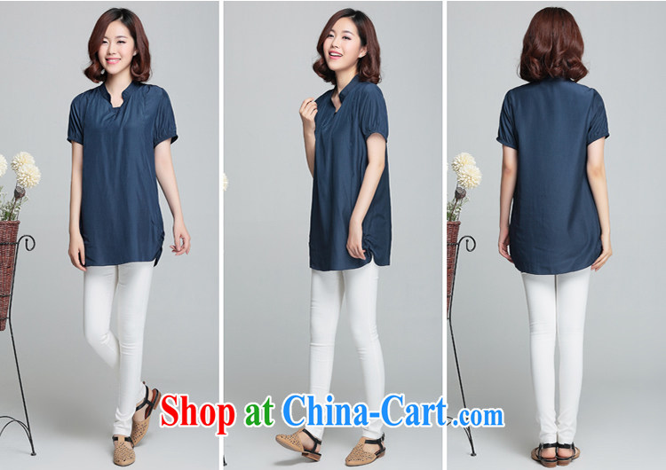 If the code is indeed increasing, female 2015 mm thick Summer Snow woven shirts long T shirt short-sleeved thick sister cardigan dark 4 XL pictures, price, brand platters! Elections are good character, the national distribution, so why buy now enjoy more preferential! Health