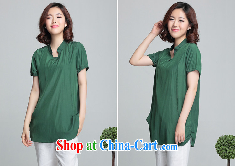 If the code is indeed increasing, female 2015 mm thick Summer Snow woven shirts long T shirt short-sleeved thick sister cardigan dark 4 XL pictures, price, brand platters! Elections are good character, the national distribution, so why buy now enjoy more preferential! Health
