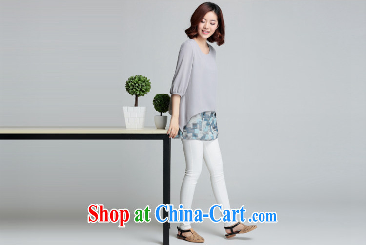 Yan Yan and snow 2015 summer new, larger, longer cultivating snow woven shirts female 7 cuff small shirts stamp T-shirt girl XFS 949 Tibetan cyan XXXL pictures, price, brand platters! Elections are good character, the national distribution, so why buy now enjoy more preferential! Health