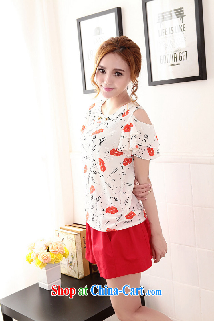 The LAN-kit mm thick summer and significantly, female 2015 summer thick sister T shirts shorts leisure and sports 5805 red XXXXL pictures, price, brand platters! Elections are good character, the national distribution, so why buy now enjoy more preferential! Health