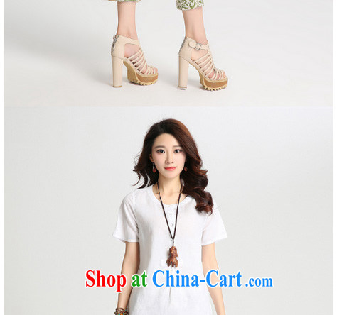 Tower, summer 2015 new women loose the code units the short-sleeved, long, large, female 8637 Tibetan cyan cotton Ma XXXXL 180 - 200 Jack pictures, price, brand platters! Elections are good character, the national distribution, so why buy now enjoy more preferential! Health