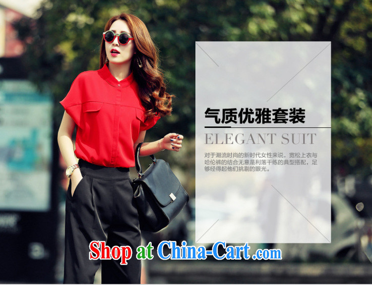 As the bubbles summer 2015 new Korean T-shirt widening and 5 pants Two Piece Set with 8912 B red XXL pictures, price, brand platters! Elections are good character, the national distribution, so why buy now enjoy more preferential! Health