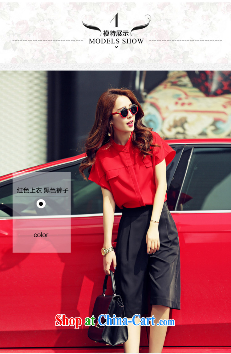 As the bubbles summer 2015 new Korean T-shirt widening and 5 pants Two Piece Set with 8912 B red XXL pictures, price, brand platters! Elections are good character, the national distribution, so why buy now enjoy more preferential! Health