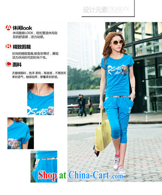 New Korean version, summer uniforms summer short-sleeved sweater 7 pants stylish Sports & Leisure package 031 B gray M pictures, price, brand platters! Elections are good character, the national distribution, so why buy now enjoy more preferential! Health