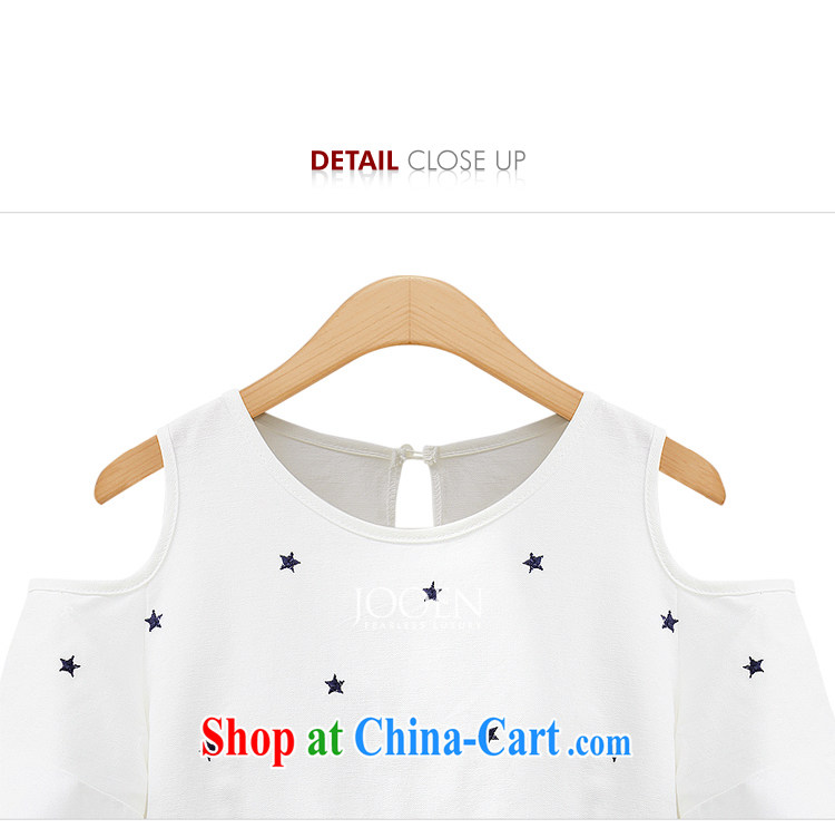 Pixel girl workshop summer 2015 in Europe and America, the female 200 Jack thick MM new terrace shoulder stars graphics thin cotton Ma short-sleeve shirt T 3733 white 3XL recommendations 150 - 170 Jack pictures, price, brand platters! Elections are good character, the national distribution, so why buy now enjoy more preferential! Health