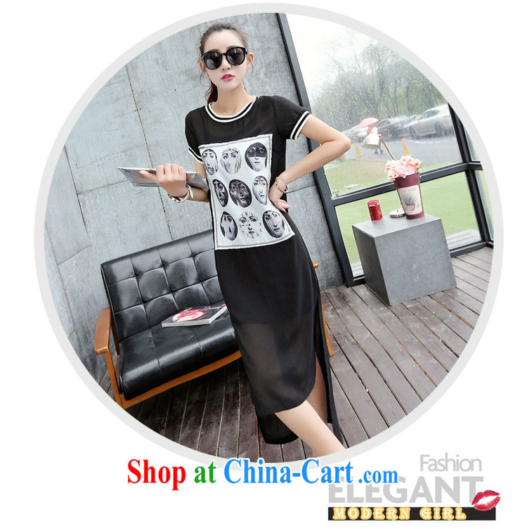 As the bubbles summer new women's clothing Korean vogue and two-piece snow woven dresses beauty graphics thin street long skirt C 953 black XL pictures, price, brand platters! Elections are good character, the national distribution, so why buy now enjoy more preferential! Health