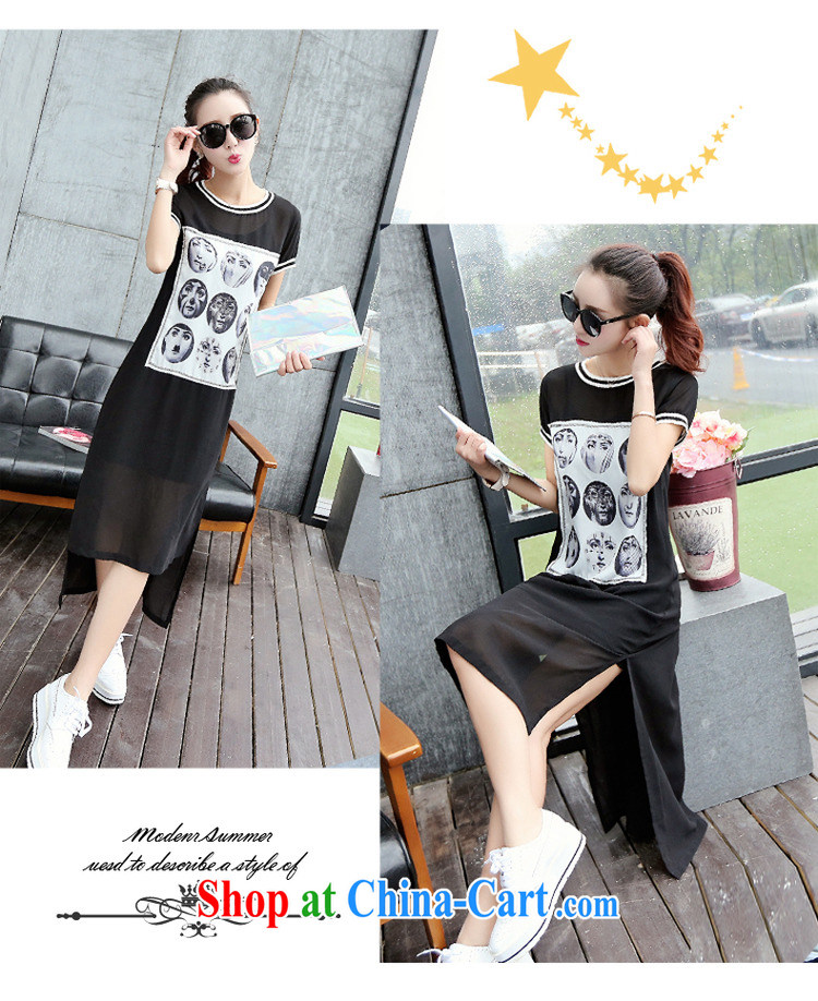 As the bubbles summer new women's clothing Korean vogue and two-piece snow woven dresses beauty graphics thin street long skirt C 953 black XL pictures, price, brand platters! Elections are good character, the national distribution, so why buy now enjoy more preferential! Health