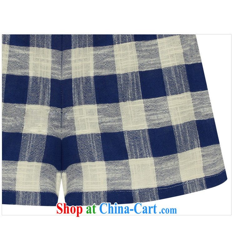 Mr MAK, King sinks, thick mm Europe 2015 summer 200 Jack video thin linen plaid T-shirt + elasticated waist shorts two pack 5151 blue checkered 5 XL pictures, price, brand platters! Elections are good character, the national distribution, so why buy now enjoy more preferential! Health