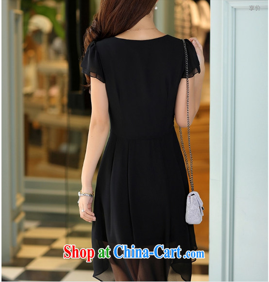 ZZ &FF 2015 summer new, larger female decoration, dresses female temperament long skirt girl LYQ 812 black XXXXL pictures, price, brand platters! Elections are good character, the national distribution, so why buy now enjoy more preferential! Health