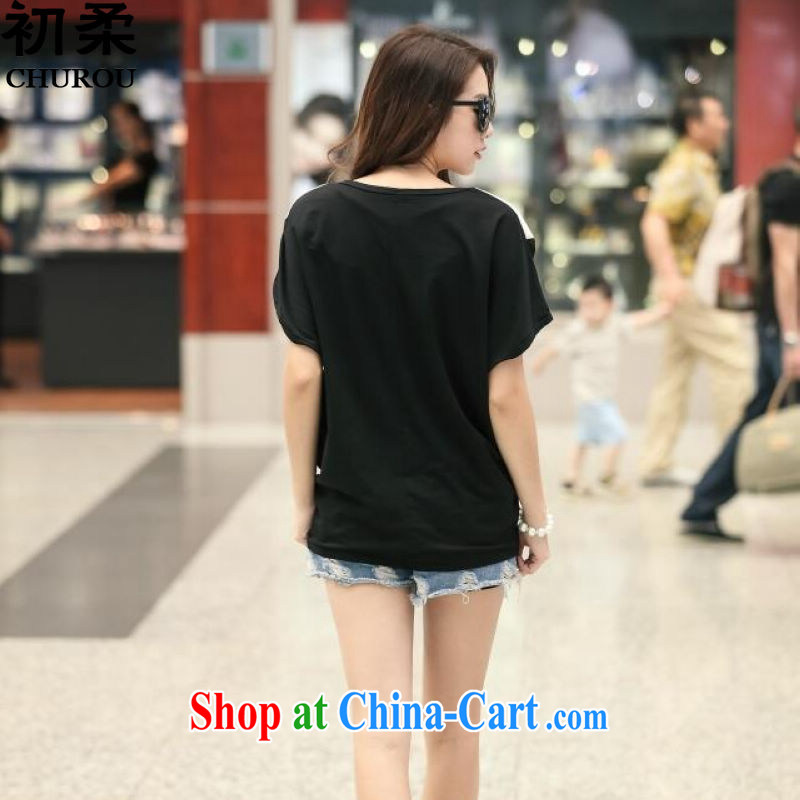 Flexible early summer 2015, Korean fashion lovely girls stamp duty round-collar loose the code T 200 Jack thick MM can pass through T pension picture color code, the first Sophie (CHUROU), shopping on the Internet