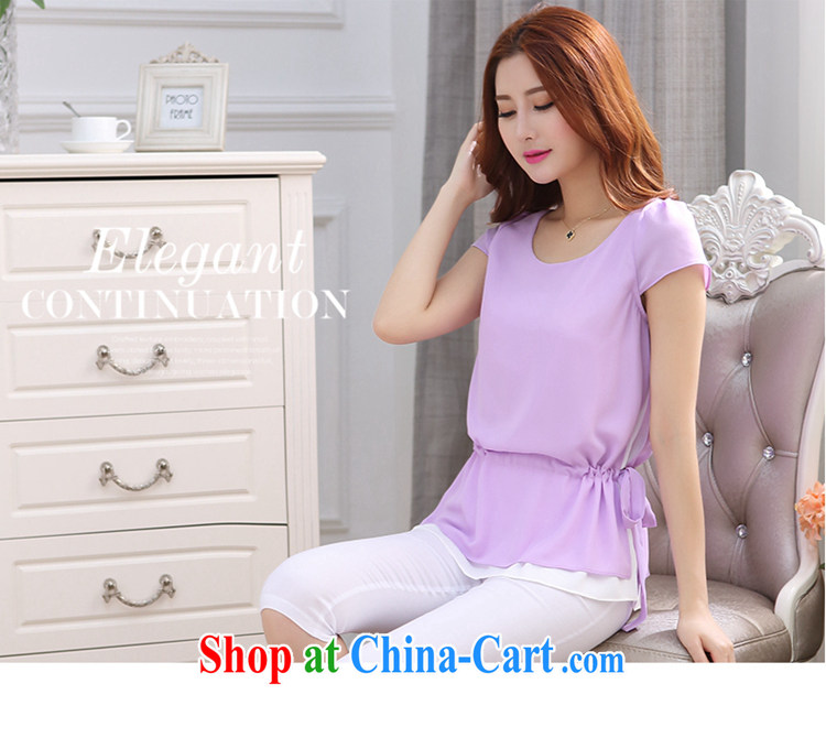 ZORMO 2015 summer new thick mm and indeed XL color collision snow woven shirts waists lounge T-shirt purple 5 XL pictures, price, brand platters! Elections are good character, the national distribution, so why buy now enjoy more preferential! Health