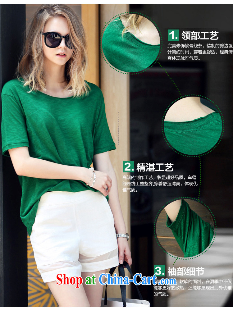 Under the 2015 summer NEW GRAPHICS thin thick mm larger female stylish short-sleeve and indeed increase shorts sportswear girls green XXL pictures, price, brand platters! Elections are good character, the national distribution, so why buy now enjoy more preferential! Health