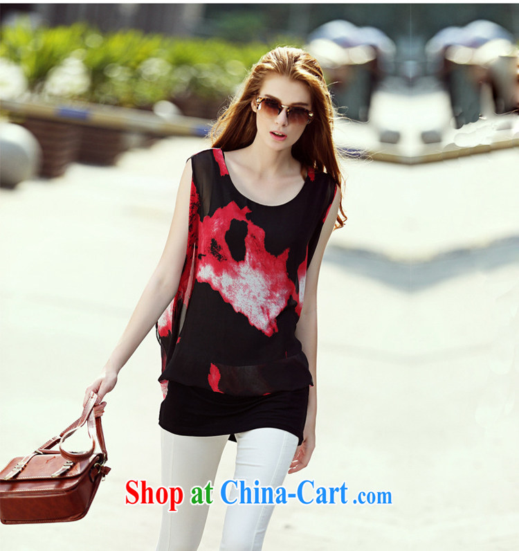 Szili Clinton's 2015 sleeveless solid T-shirt large, snow-woven strap T-shirt vest girls thick mm sister, long, loose stamp snow woven shirts the fat leave of two T-shirts black XXXXL pictures, price, brand platters! Elections are good character, the national distribution, so why buy now enjoy more preferential! Health