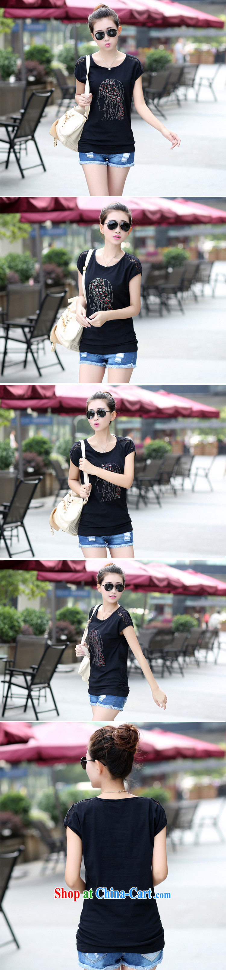 The Estee Lauder the fat 200 Jack large, female short-sleeved T-shirt thick sister summer 2015 new Korean video thin thick, solid black T-shirt 3 XL (175 - 195 ) jack pictures, price, brand platters! Elections are good character, the national distribution, so why buy now enjoy more preferential! Health