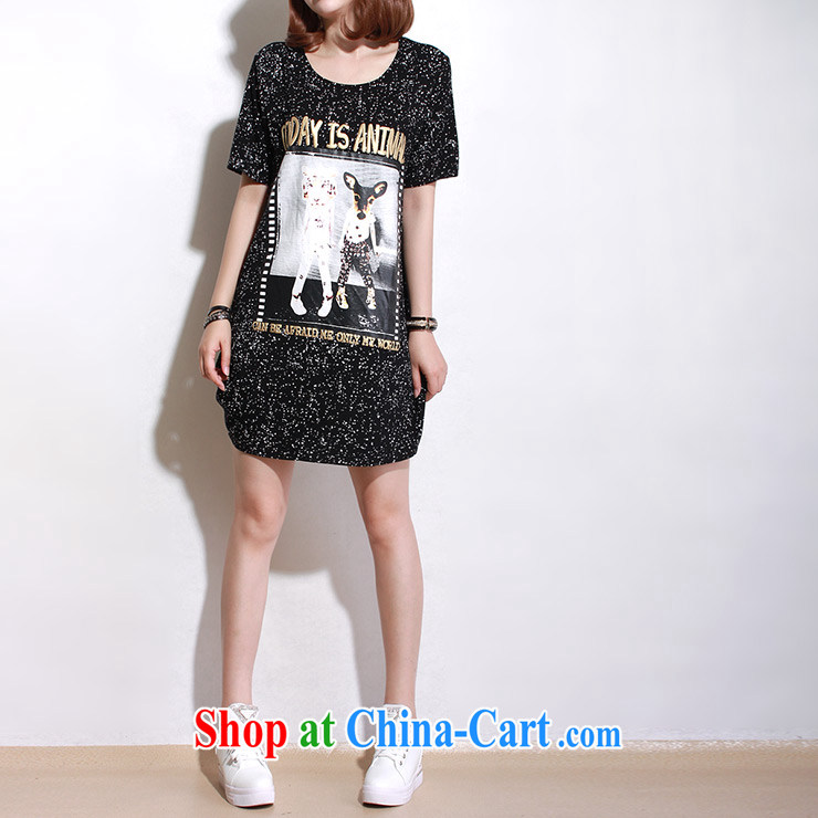 Let me clear the Advisory Committee summer new Korean version loose video thin and thick XL women mm thick, long, T shirt short-sleeved-yi skirt black loose all code pictures, price, brand platters! Elections are good character, the national distribution, so why buy now enjoy more preferential! Health