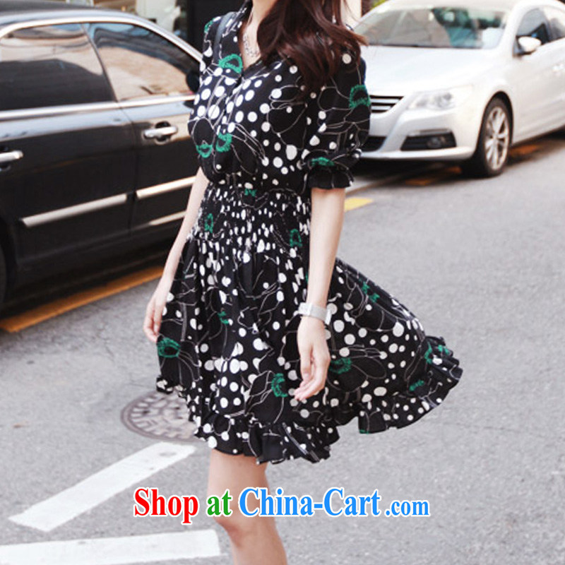 o Ya-ting 2015 New, and indeed increase, female fat mm video thin dresses Korean Beauty snow woven skirt black stamp 3XL recommends that you 160 - 200 jack, O Ya-ting (aoyating), online shopping