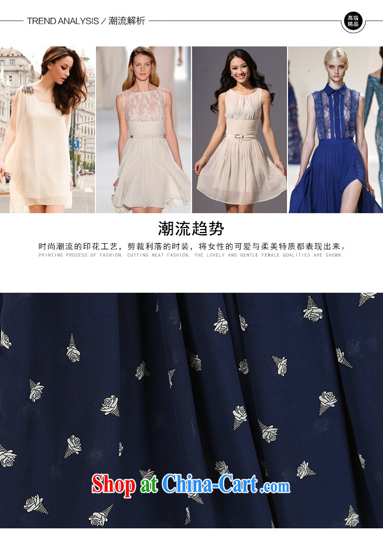 Mr Tang year summer new 200 Jack thick MM dress code the dress your shoulders loose stamp long skirts dark blue 1612 XL 5 180 - 195 Jack left and right pictures, price, brand platters! Elections are good character, the national distribution, so why buy now enjoy more preferential! Health