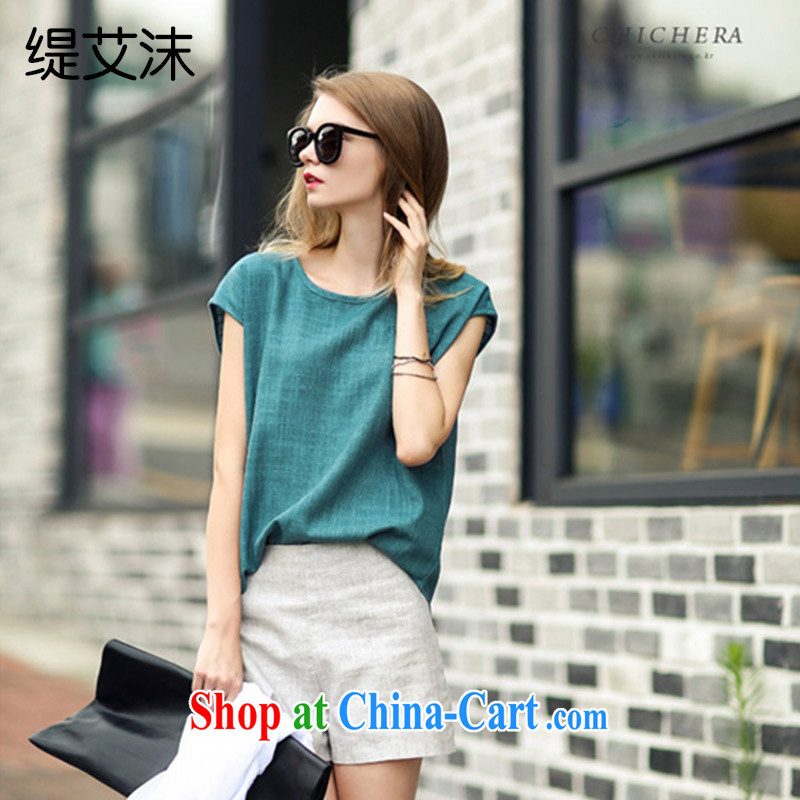 As the bubbles 20152015 summer new women with large, loose linen lounge suite 5438 Z picture color XXL