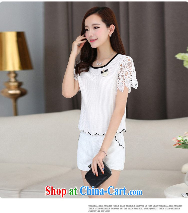 As the bubbles and Leisure Korean version small Hong Kong Wind name Yuan stylish package girls Summer students Two-piece sweet lace sleeveless 805 DP white L pictures, price, brand platters! Elections are good character, the national distribution, so why buy now enjoy more preferential! Health