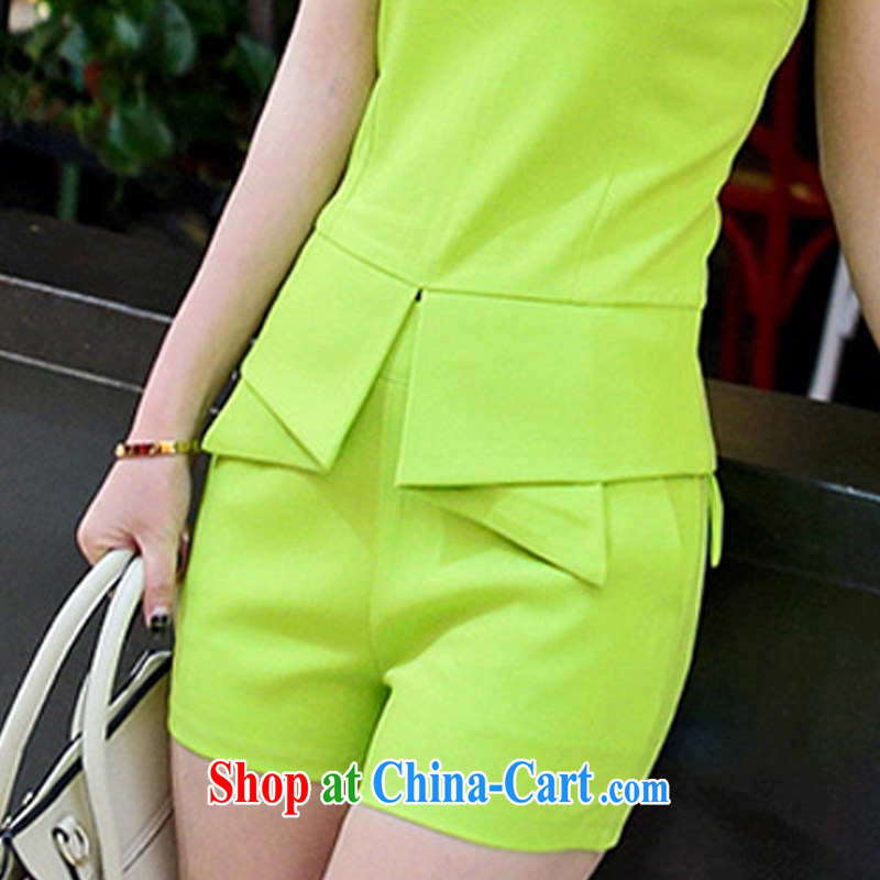 crystal, the Korean Ice woven shirts style sleeveless small Hong Kong Wind leisure two-piece LP 017 Green Green M, crystal Kay, KingCosmos), and, on-line shopping