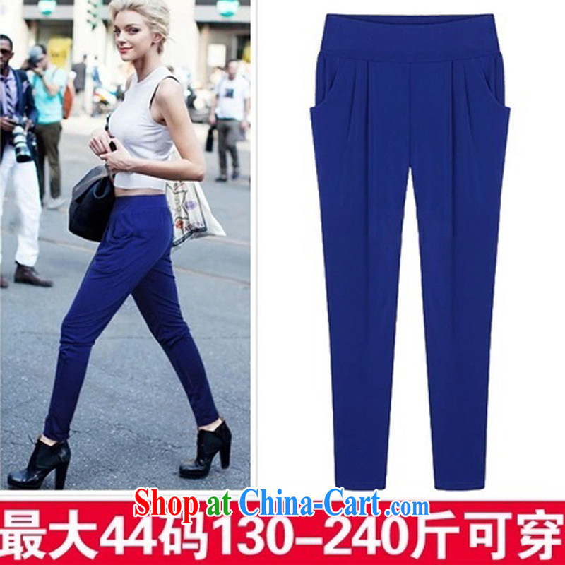 Diane of 2015 epidemic in Europe and America, the girl with thick MM summer Europe video thin large code female trousers pants black XXXXXL, Diane of Mephidross (DAISUMAN), online shopping