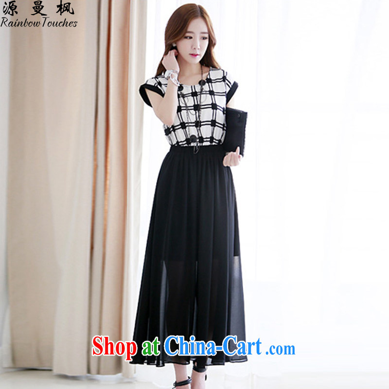 Crystal Kay's dress tartan tile beauty snow woven Bohemia long skirt HK 024 black checkered skirt XL, crystal Kay, KingCosmos), and shopping on the Internet