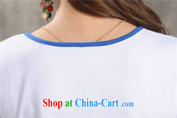 AIDS is tearing apart their swords into plowshares 2015 summer new original ethnic wind women embroidery short sleeve shirt T solid T-shirt beauty larger female T-shirts white 2XL pictures, price, brand platters! Elections are good character, the national distribution, so why buy now enjoy more preferential! Health