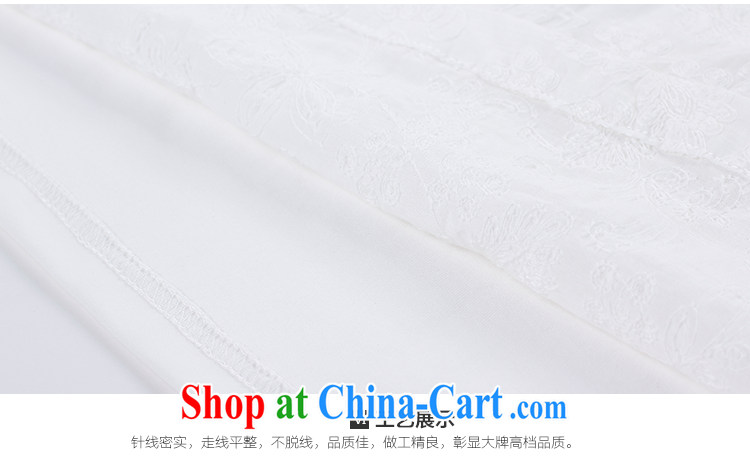 Slim Li-su 2015 summer new, larger female round V for candid embroidered Elasticated side sway Close Video thin short-sleeved T shirt T-shirt Q 8705 m White 4 XL pictures, price, brand platters! Elections are good character, the national distribution, so why buy now enjoy more preferential! Health