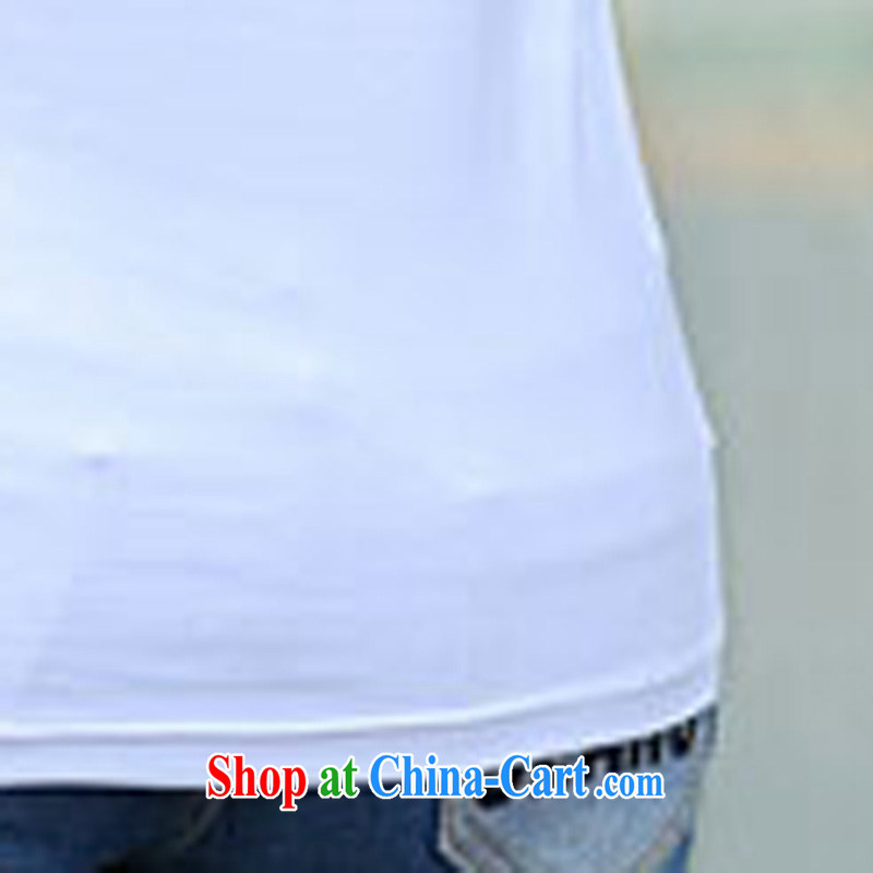 Bin Laden could be estimated (DAN FU AN) 2015 Korean version of the new product video thin loose round-collar short-sleeve larger female T-shirts female white XL (105 - 120 ) jack, bin Laden could be estimated (DAN FU AN), online shopping