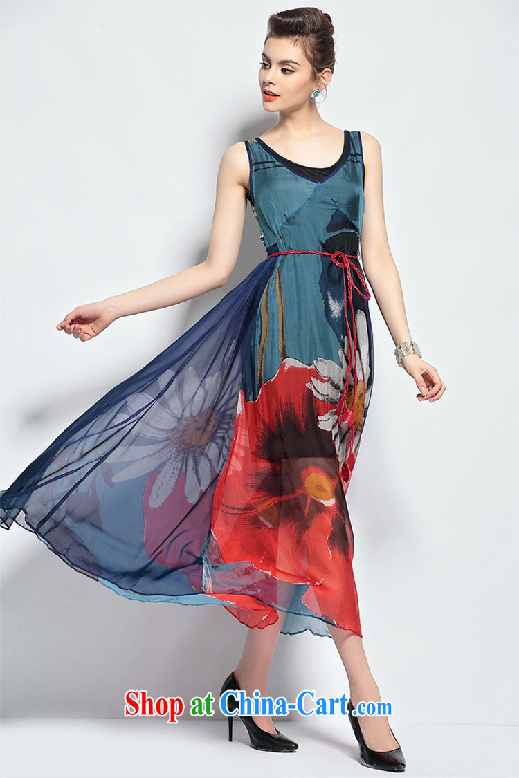 Abundant Ming summer 2015 in Europe and the larger female new Silk Dresses bohemian resort long skirt suit XXL pictures, price, brand platters! Elections are good character, the national distribution, so why buy now enjoy more preferential! Health