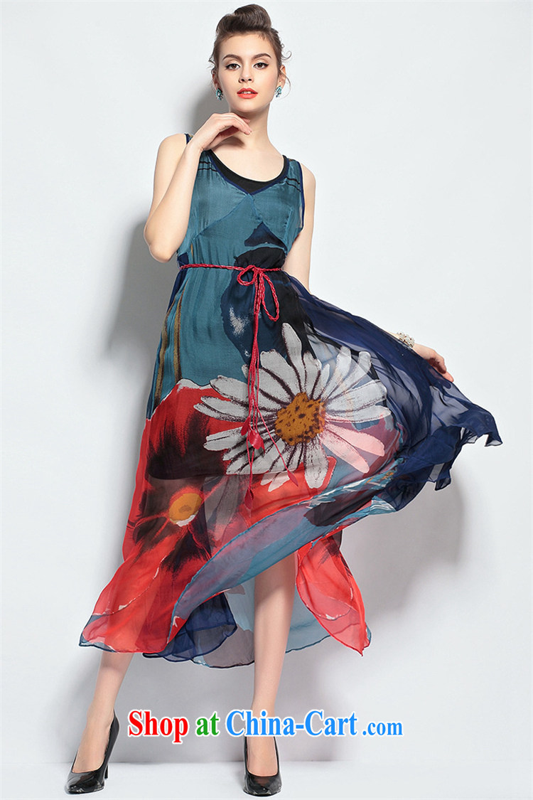 Abundant Ming summer 2015 in Europe and the larger female new Silk Dresses bohemian resort long skirt suit XXL pictures, price, brand platters! Elections are good character, the national distribution, so why buy now enjoy more preferential! Health