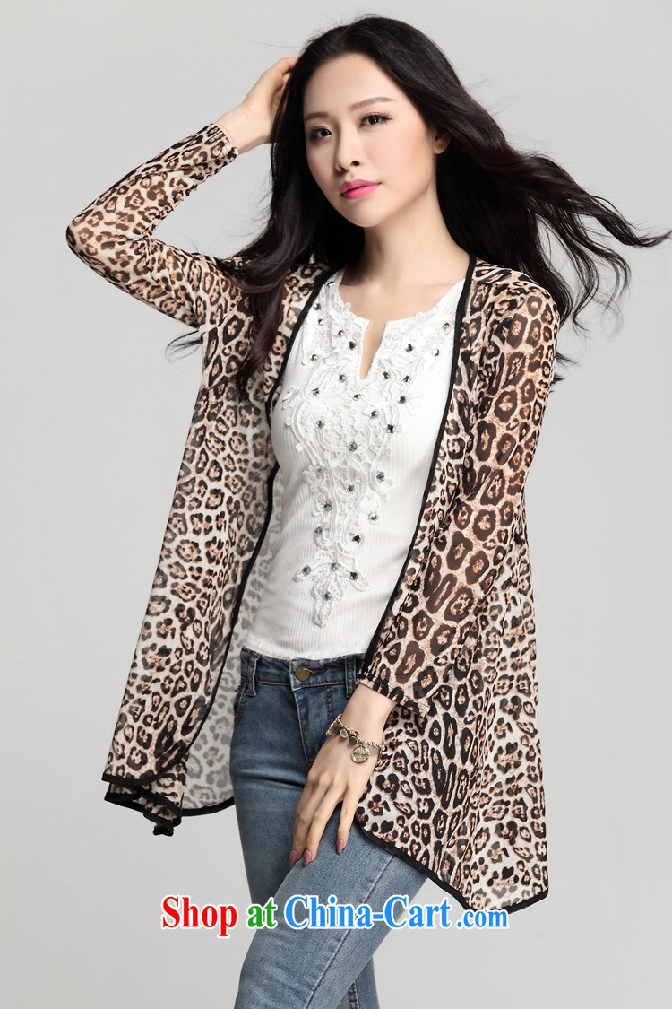 Cheuk-yan Zi spent 2015 new Sun Yi Girls long-sleeved, long, the ground is a yarn cardigan, jacket shawl beach Leopard XXXL pictures, price, brand platters! Elections are good character, the national distribution, so why buy now enjoy more preferential! Health