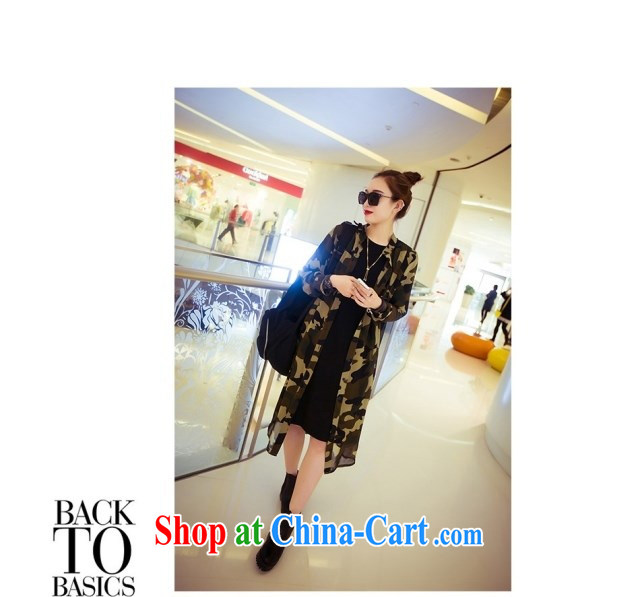 The sea 2015 summer new Korean version of the greater, female and indeed the long, camouflage snow woven shirts on T-shirt T-shirt girl sunscreen Yi 2832 photo color XXXXL/170 - 200 Jack pictures, price, brand platters! Elections are good character, the national distribution, so why buy now enjoy more preferential! Health