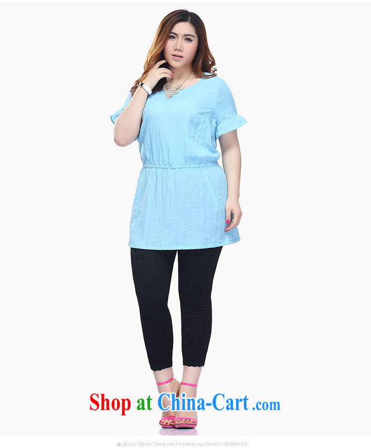 Slim Li-su 2015 summer new, larger female fashion horn cuff video thin elasticated waist section round-collar dress Q 7815 black 5 XL pictures, price, brand platters! Elections are good character, the national distribution, so why buy now enjoy more preferential! Health