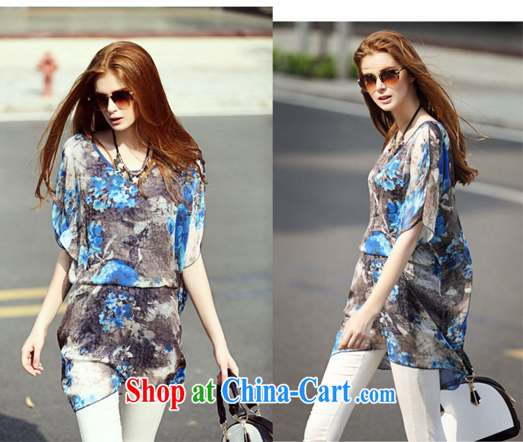 The ZORMO code female summer wear black and blue splashed ink stamp, long, XL snow woven shirts thick mm loose shirt picture color 4 XL pictures, price, brand platters! Elections are good character, the national distribution, so why buy now enjoy more preferential! Health