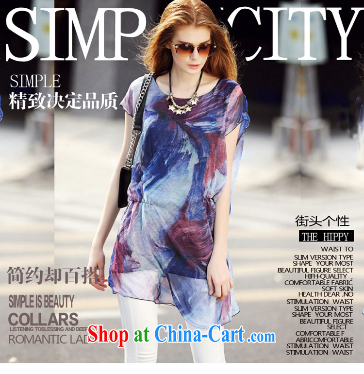 Europe ZORMO larger female 2015 summer new abstract stamp duty and indeed increase in long, snow-woven shirts picture color 4 XL pictures, price, brand platters! Elections are good character, the national distribution, so why buy now enjoy more preferential! Health
