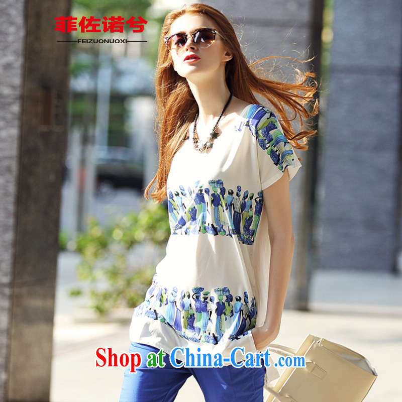 ZORMO larger female summer retro figures in Europe and stamp duty snow woven shirts thick mm and indeed intensify, casual shirt picture color XL, Jordan, bare, and shopping on the Internet