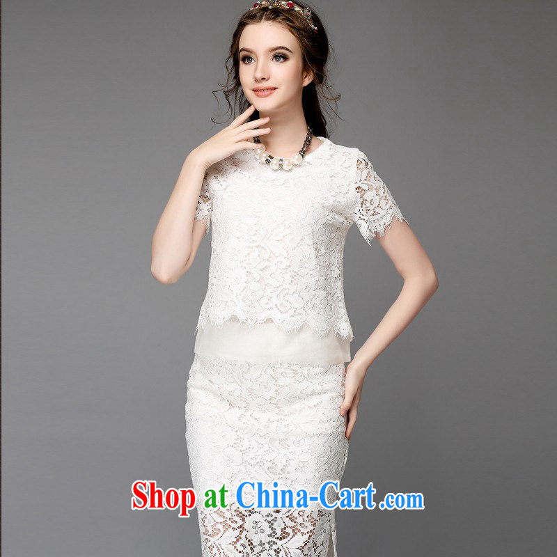 O'Neill could generate the code women 2015 thick sister summer lace stitching short-sleeve T-shirt + upper body skirt the code female package 200 Jack white 5 XL, could bring about (AOFULI), online shopping