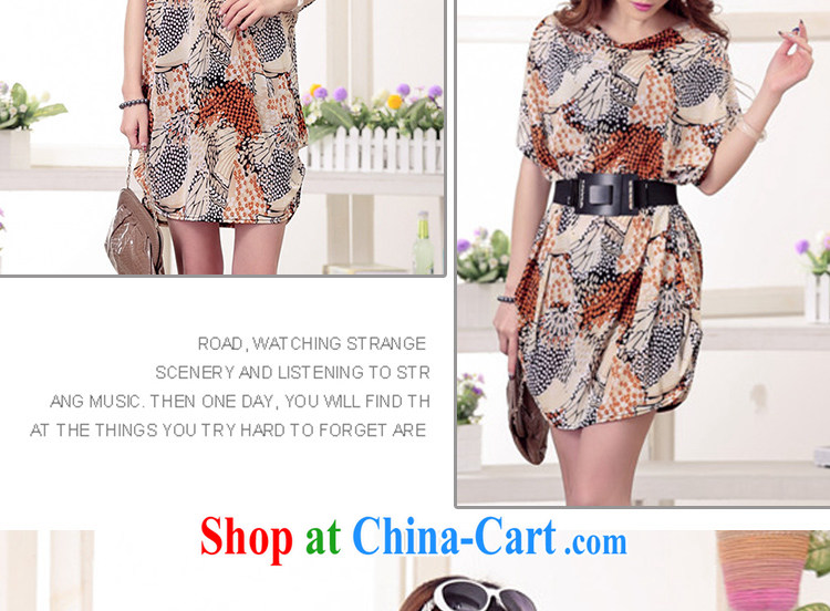 2015 LRWY new summer wear thick MM graphics thin XL ultra-liberal bat sleeves dress women, older fat people clothes larger maternity dress suit (the belt) code - for 100 jack - 200 catties MM pictures, price, brand platters! Elections are good character, the national distribution, so why buy now enjoy more preferential! Health