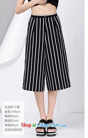cheer for the 2015 code female thick MM summer new, relaxed wide leg trousers 7 pants 2820 black 2 XL pictures, price, brand platters! Elections are good character, the national distribution, so why buy now enjoy more preferential! Health