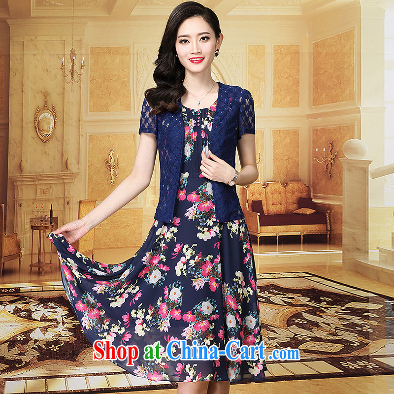 The Chul-poetry (Yizensn) Korean version 2015 summer new beauty and stylish snow woven dresses Y 10,003 blue XXXL, Chul-poetry (Yizensn), online shopping