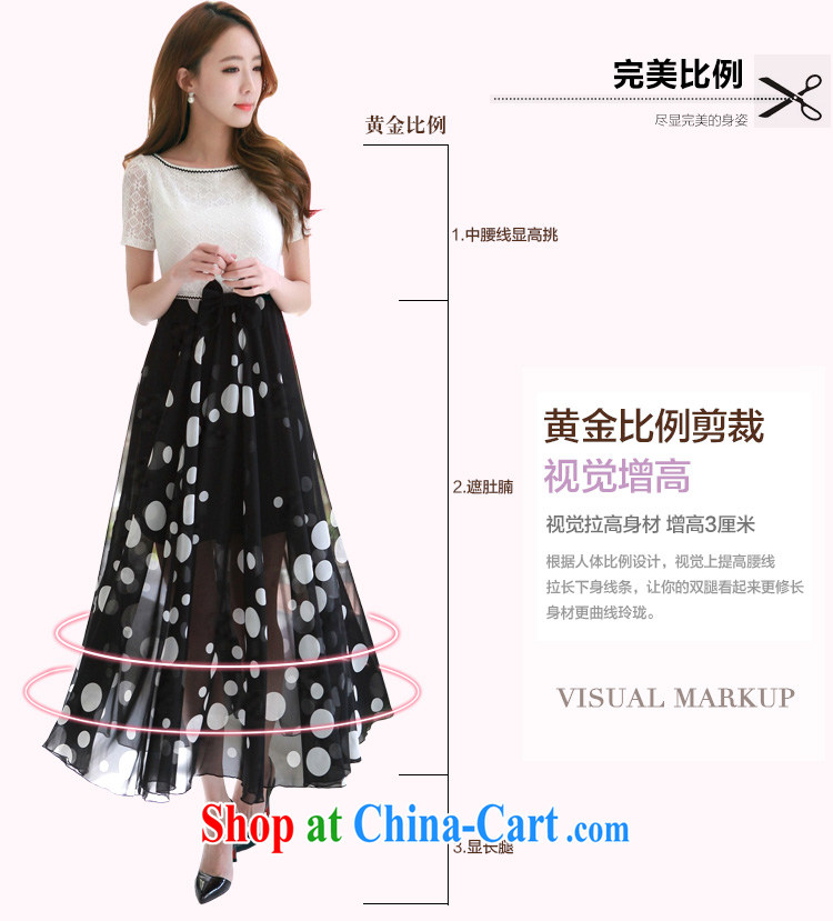 The package mail XL dresses 2015 new summer lace stitching snow woven wave point long skirt elegance commuter dresses mm thick skirt white 2XL approximately 135 - 150 Jack pictures, price, brand platters! Elections are good character, the national distribution, so why buy now enjoy more preferential! Health