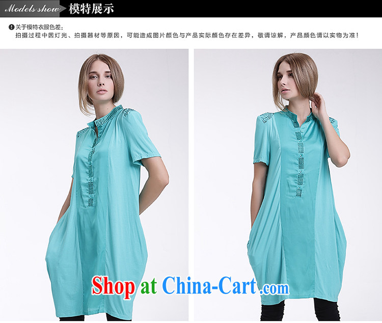 Race Contact Us 2015 summer new, larger ladies casual shirt skirt loose stamp short-sleeved Solid Color dress 651201103 blue 38 pictures, price, brand platters! Elections are good character, the national distribution, so why buy now enjoy more preferential! Health