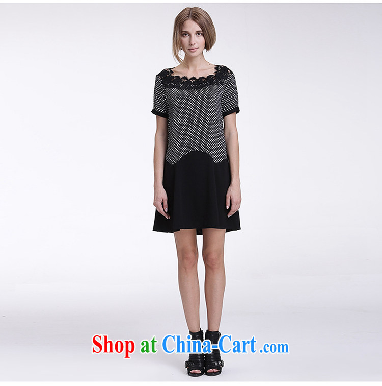 Race Contact Us 2015 summer new, larger female American and European style Lace Embroidery loose short-sleeved leave of two part series spelling dress 651201107 black and white 38 pictures, price, brand platters! Elections are good character, the national distribution, so why buy now enjoy more preferential! Health